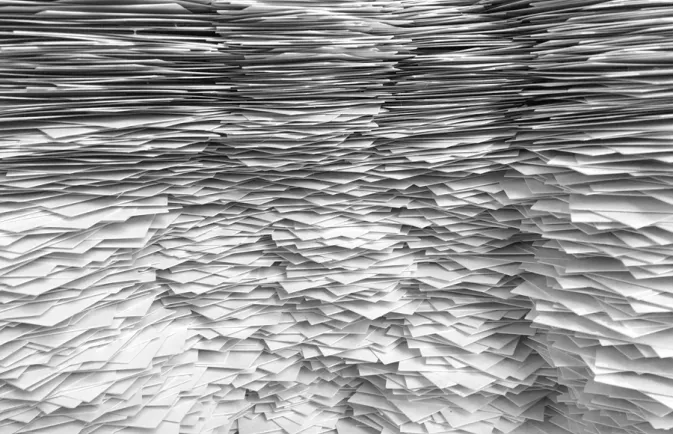 Papierstapel BBK Schwaben
