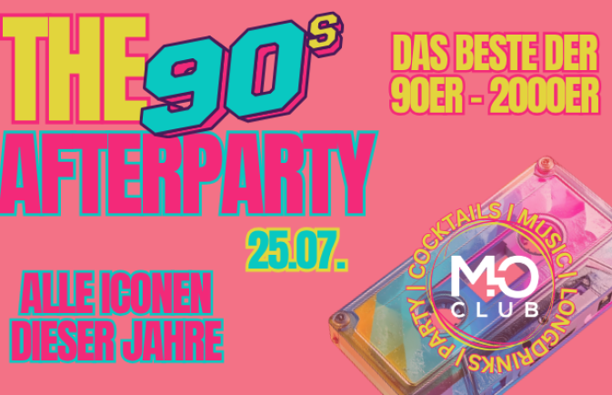The 90´s Afterparty - Mo Club Augsburg