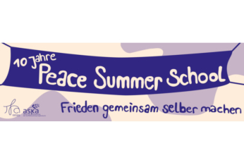 10. Peace Summer School Augsburg 2026 - Frieden gemeinsam selber machen
